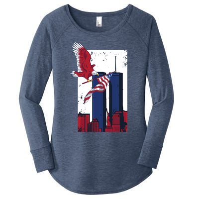 9 11 Never Forget TShirt9 11 Memorial Women's Perfect Tri Tunic Long Sleeve Shirt