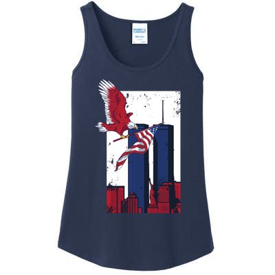 9 11 Never Forget TShirt9 11 Memorial Ladies Essential Tank