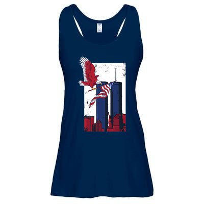 9 11 Never Forget TShirt9 11 Memorial Ladies Essential Flowy Tank