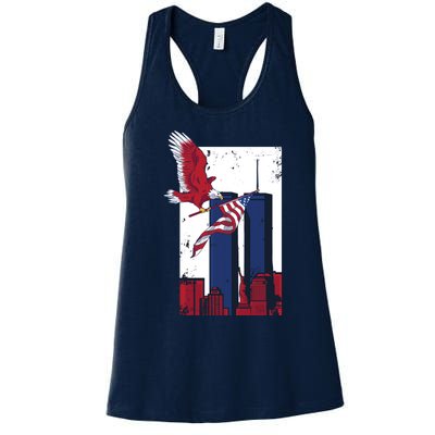 9 11 Never Forget TShirt9 11 Memorial Women's Racerback Tank