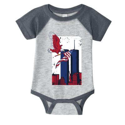 9 11 Never Forget TShirt9 11 Memorial Infant Baby Jersey Bodysuit