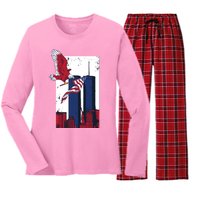 9 11 Never Forget TShirt9 11 Memorial Women's Long Sleeve Flannel Pajama Set 