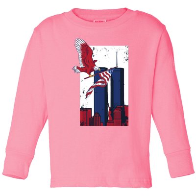 9 11 Never Forget TShirt9 11 Memorial Toddler Long Sleeve Shirt