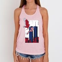 9 11 Never Forget TShirt9 11 Memorial Women's Knotted Racerback Tank