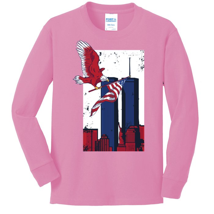 9 11 Never Forget TShirt9 11 Memorial Kids Long Sleeve Shirt