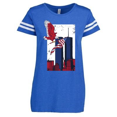 9 11 Never Forget TShirt9 11 Memorial Enza Ladies Jersey Football T-Shirt