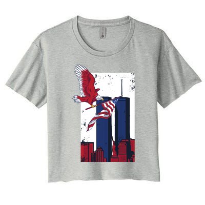 9 11 Never Forget TShirt9 11 Memorial Women's Crop Top Tee