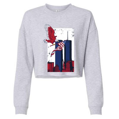 9 11 Never Forget TShirt9 11 Memorial Cropped Pullover Crew