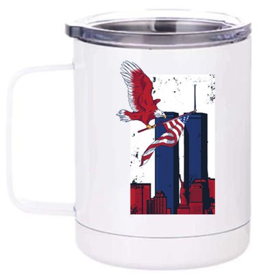 9 11 Never Forget TShirt9 11 Memorial 12 oz Stainless Steel Tumbler Cup