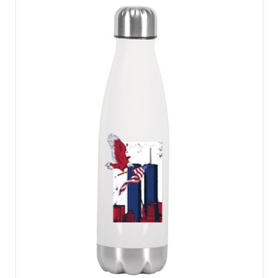 9 11 Never Forget TShirt9 11 Memorial Stainless Steel Insulated Water Bottle