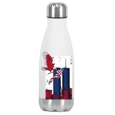 9 11 Never Forget TShirt9 11 Memorial Stainless Steel Insulated Water Bottle