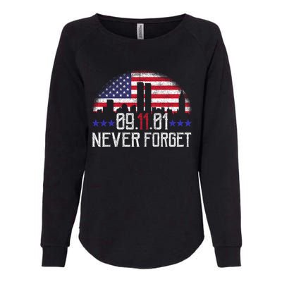 9 11 TShirt9 11 Never Forget Memorial, Peace Day Womens California Wash Sweatshirt