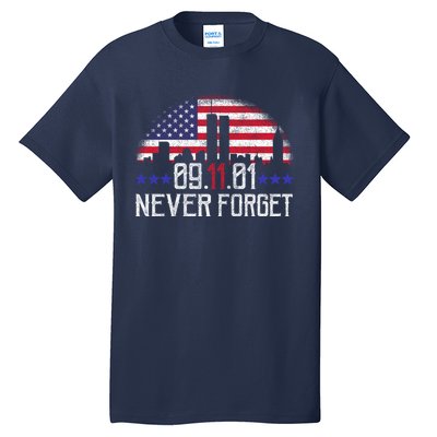 9 11 TShirt9 11 Never Forget Memorial, Peace Day Tall T-Shirt