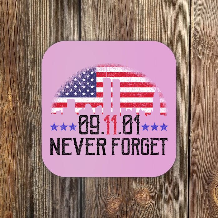 9 11 TShirt9 11 Never Forget Memorial, Peace Day Coaster