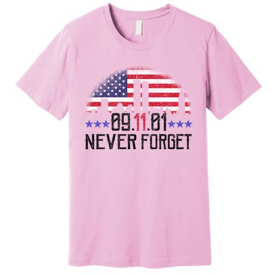 9 11 TShirt9 11 Never Forget Memorial, Peace Day Premium T-Shirt