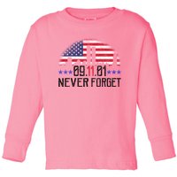 9 11 TShirt9 11 Never Forget Memorial, Peace Day Toddler Long Sleeve Shirt