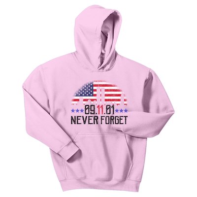 9 11 TShirt9 11 Never Forget Memorial, Peace Day Kids Hoodie