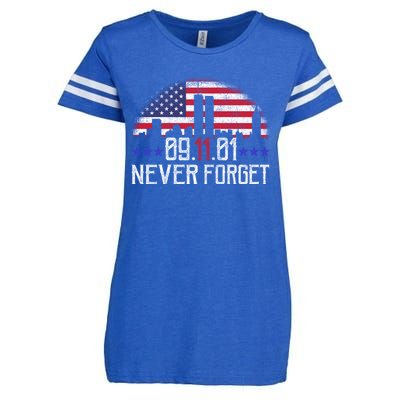 9 11 TShirt9 11 Never Forget Memorial, Peace Day Enza Ladies Jersey Football T-Shirt