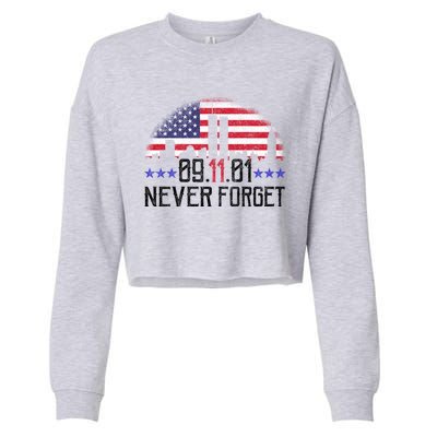 9 11 TShirt9 11 Never Forget Memorial, Peace Day Cropped Pullover Crew