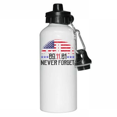 9 11 TShirt9 11 Never Forget Memorial, Peace Day Aluminum Water Bottle