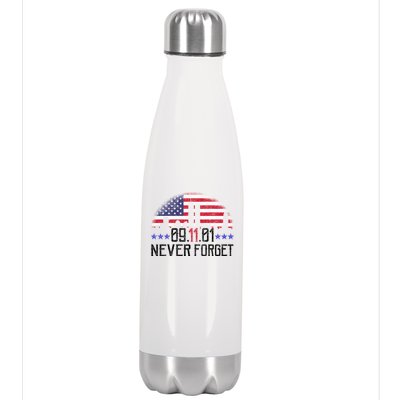 9 11 TShirt9 11 Never Forget Memorial, Peace Day Stainless Steel Insulated Water Bottle