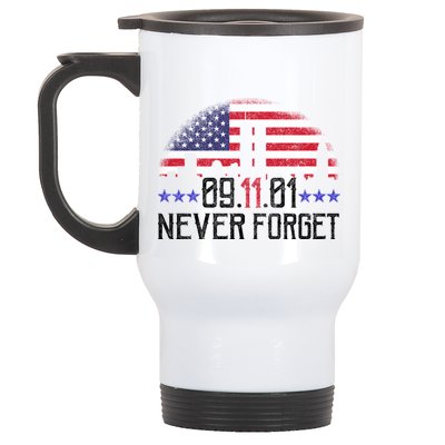 9 11 TShirt9 11 Never Forget Memorial, Peace Day Stainless Steel Travel Mug