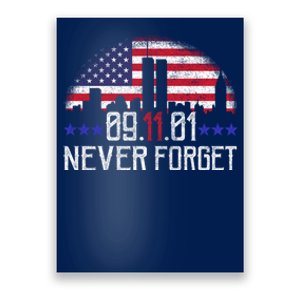 9 11 TShirt9 11 Never Forget Shirt, Never Forget 911 Memorial Peace Day Poster