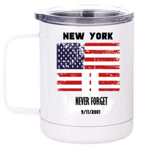 9 11 TShirtNew York 9_11 Never Forget 911 Memorial Peace Day 12 oz Stainless Steel Tumbler Cup