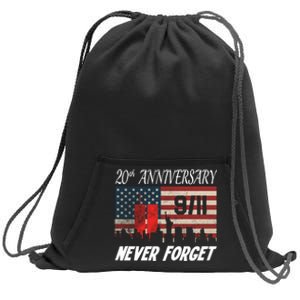 9/11 20th Anniversary Sweatshirt Cinch Pack Bag