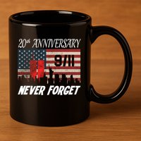 9/11 20th Anniversary 11oz C Handle Ceramic Mug
