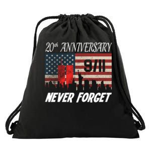 9/11 20th Anniversary Drawstring Bag