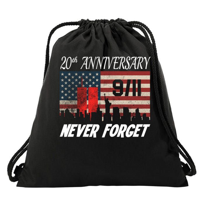 9/11 20th Anniversary Drawstring Bag