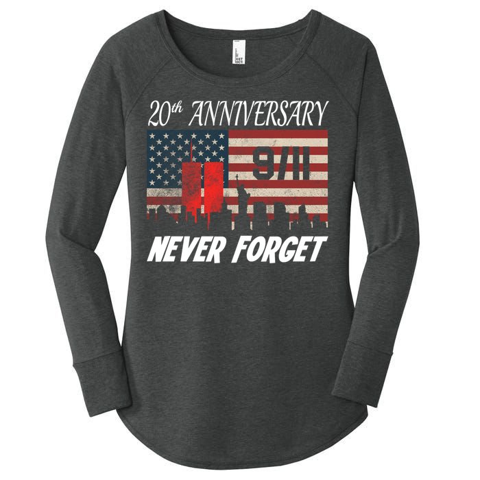 9/11 20th Anniversary Women's Perfect Tri Tunic Long Sleeve Shirt