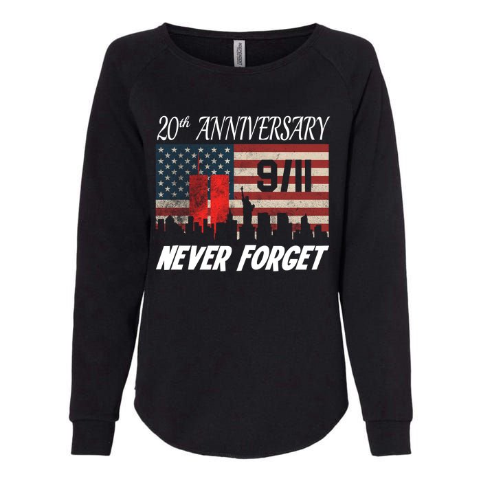 9/11 20th Anniversary Womens California Wash Sweatshirt