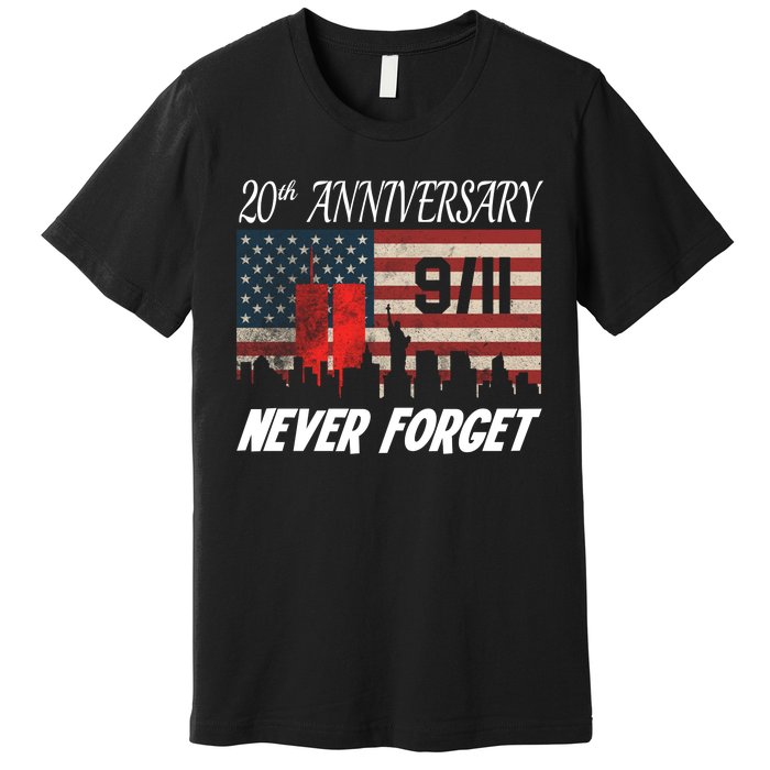 9/11 20th Anniversary Premium T-Shirt