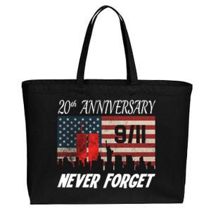 9/11 20th Anniversary Cotton Canvas Jumbo Tote