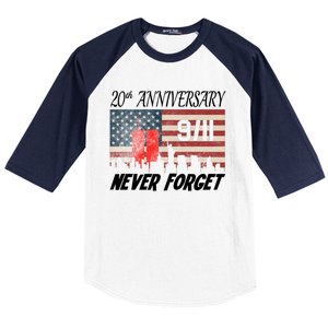 9/11 20th Anniversary Baseball Sleeve Shirt