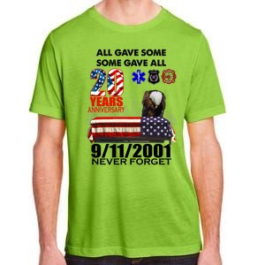 9/11/2001 20th Anniversary Never Forget Adult ChromaSoft Performance T-Shirt