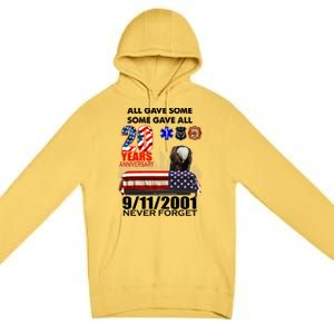 9/11/2001 20th Anniversary Never Forget Premium Pullover Hoodie