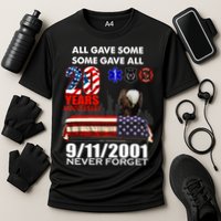 9/11/2001 20th Anniversary Never Forget Cooling Performance Crew T-Shirt