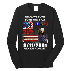 9/11/2001 20th Anniversary Never Forget Long Sleeve Shirt