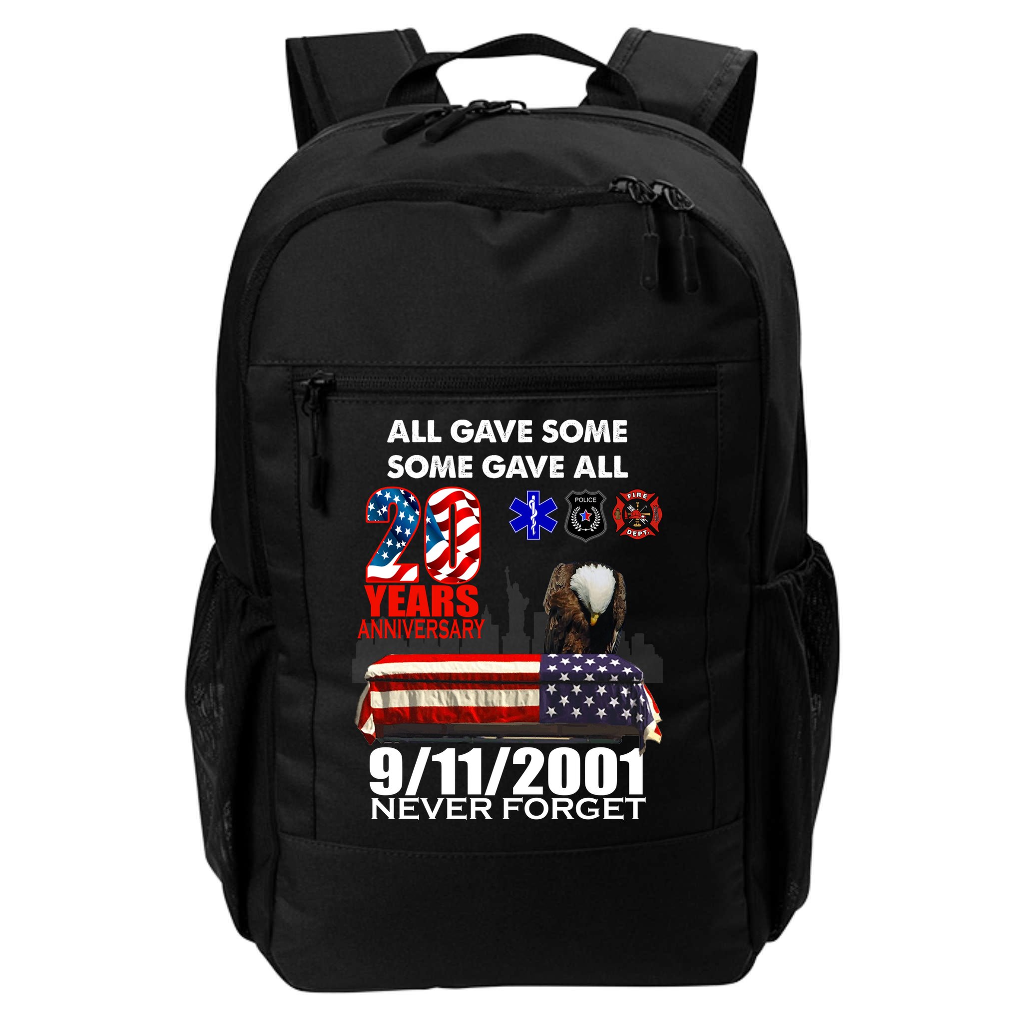 9/11/2001 20th Anniversary Never Forget Backpack