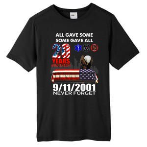 9/11/2001 20th Anniversary Never Forget Tall Fusion ChromaSoft Performance T-Shirt