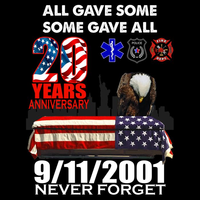 9/11/2001 20th Anniversary Never Forget Drawstring Bag