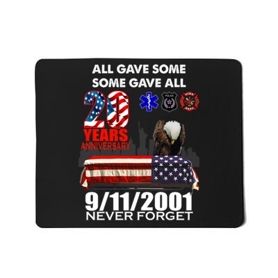 9/11/2001 20th Anniversary Never Forget Mousepad