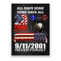 9/11/2001 20th Anniversary Never Forget Poster