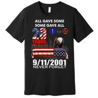 9/11/2001 20th Anniversary Never Forget Premium T-Shirt