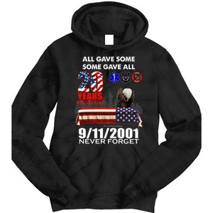 9/11/2001 20th Anniversary Never Forget Tie Dye Hoodie