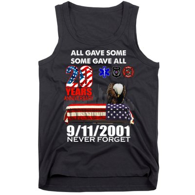 9/11/2001 20th Anniversary Never Forget Tank Top