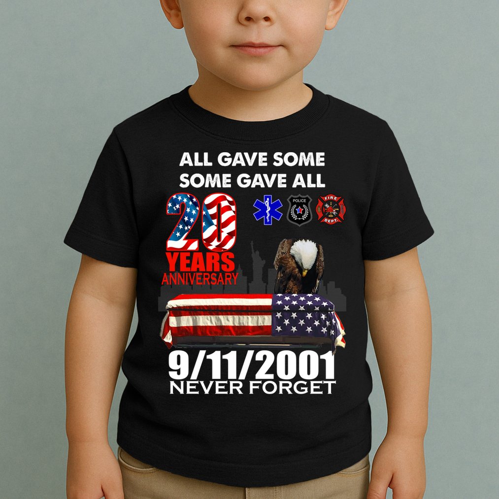 9/11/2001 20th Anniversary Never Forget Toddler T-Shirt